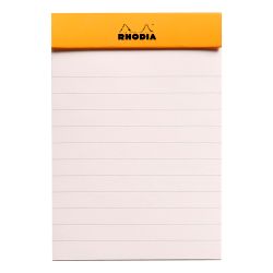 Блокнот Rhodia Basics "le R" №11 A7 в линейку 90 гр оранжевый (112011C) 2