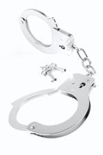 Металлические серебристые наручники Designer Metal Handcuffs (Цвет: серебро)