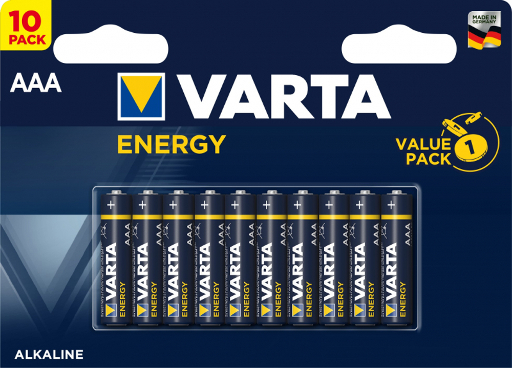 Батарейка Varta Energy  AAA/LR03 , ( 10 ) шт. в блистере, 04103229491
