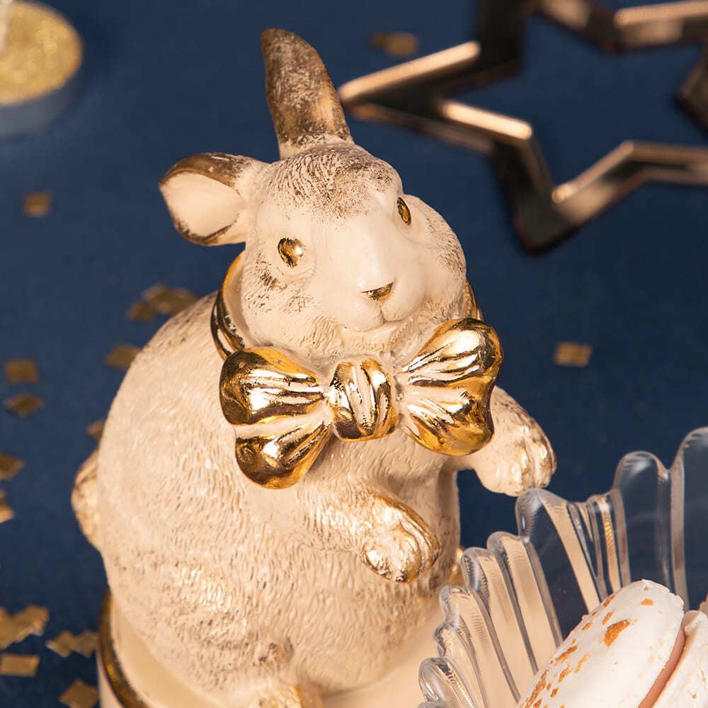 Фруктовница-конфетница Кролик Банни Айвори с чашей Аврора