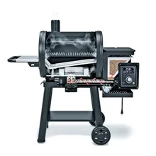 Пеллетный гриль-коптильня Broil King Pellet Regal 500 с вертелом, чёрный