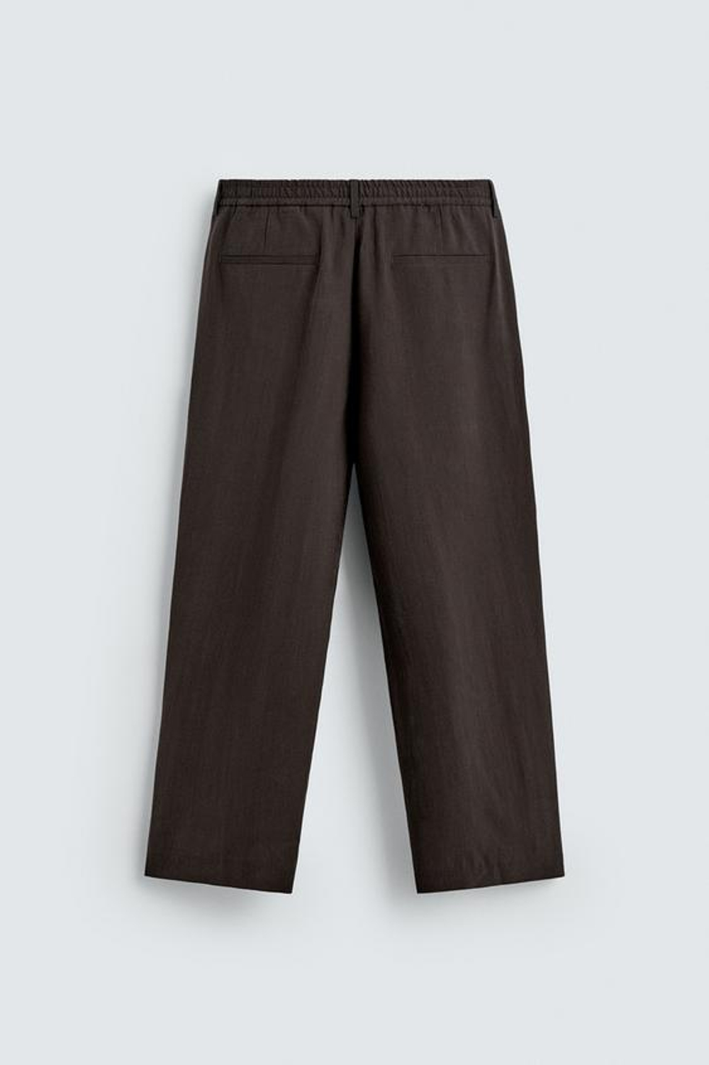 ZARA СТРУЯЩИЕСЯ БРЮКИ СО СКЛАДКАМИ, ШОКОЛАДНЫЙ