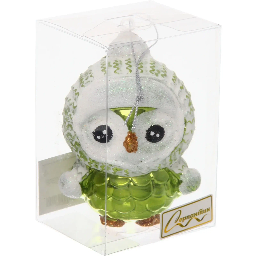 Ёлочная игрушка «Чудной пингвин» 7*5*10 см, Салатовый