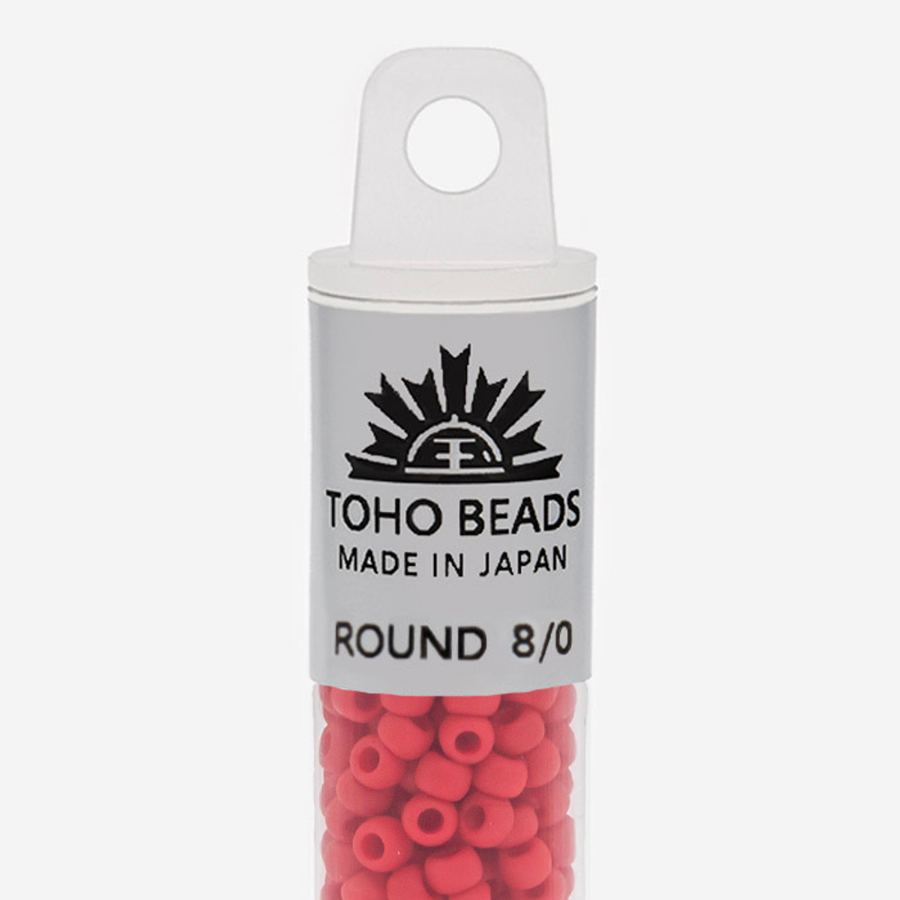 Японский бисер TOHO Round 8/0 (№45F), непрозрачный матовый