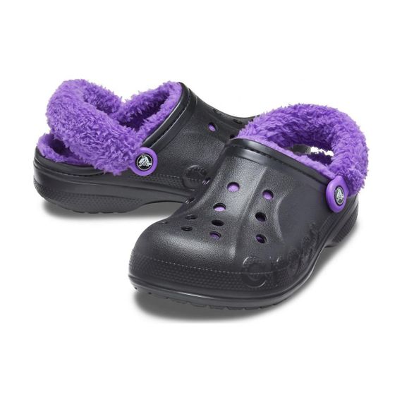 Crocs Classic 'Black Neon Purple'