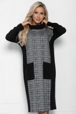 Платье Брэтта (серо-черное) П11357 LT Collection