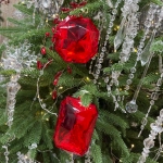 Ёлочное украшение «DIAMOND - Shine» 6,8*3,8*11,4 см, Красный