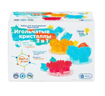 Набор выращивания кристаллов "Игольчатые кристаллы 3в1" (Genio Kids-art)