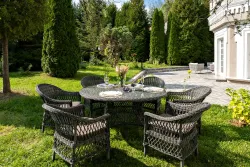 "Эспрессо–150 S" обеденная группа плетеная, цвет графит