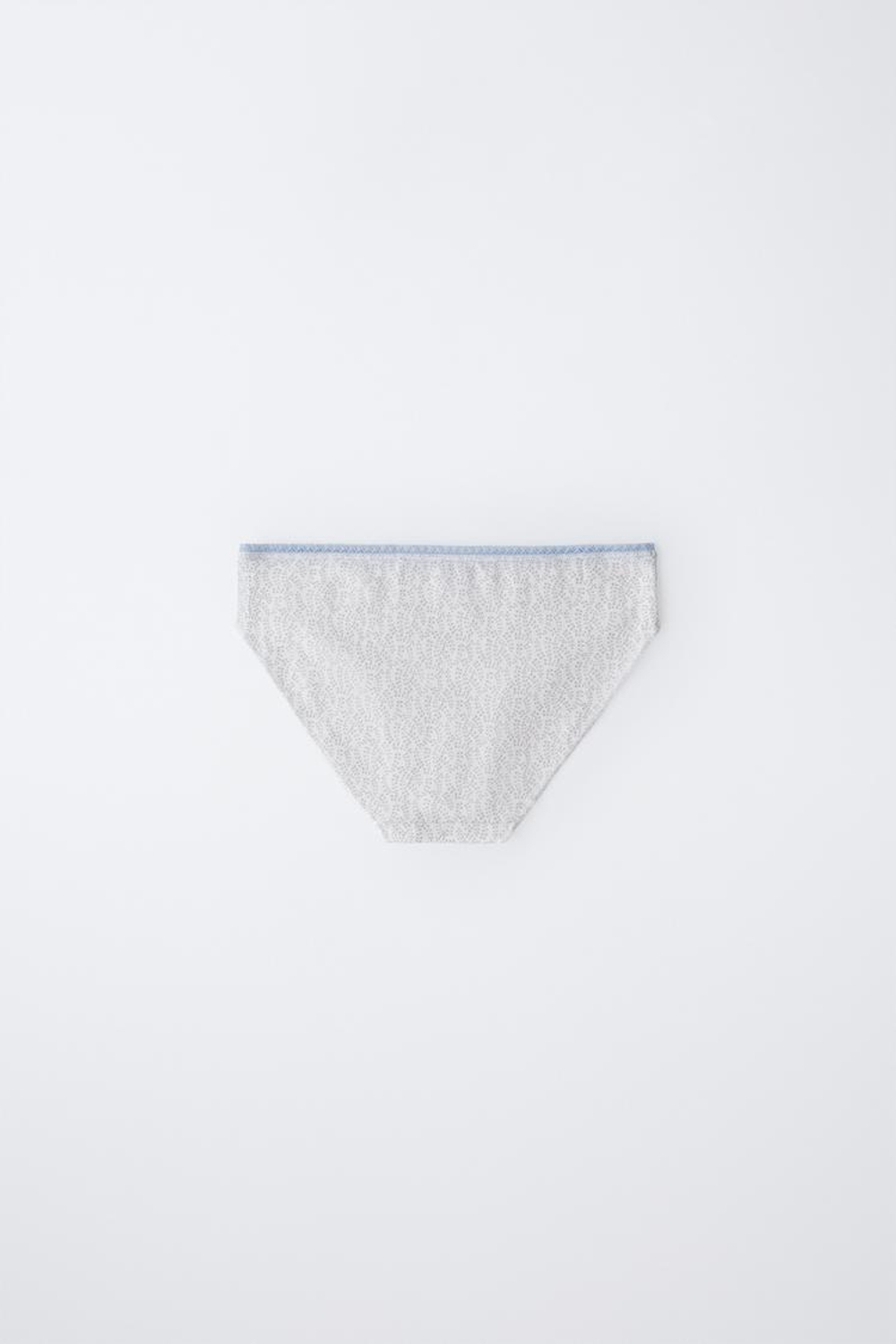 ZARA НАБОР ИЗ ШЕСТИ ТРУСОВ С ПРИНТОМ, ПЕСОЧНЫЙ/СИНИЙ