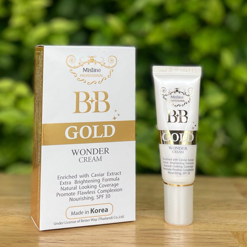 ВВ крем для лица Золотой SPF 30 BB Gold Wonder cream Mistin