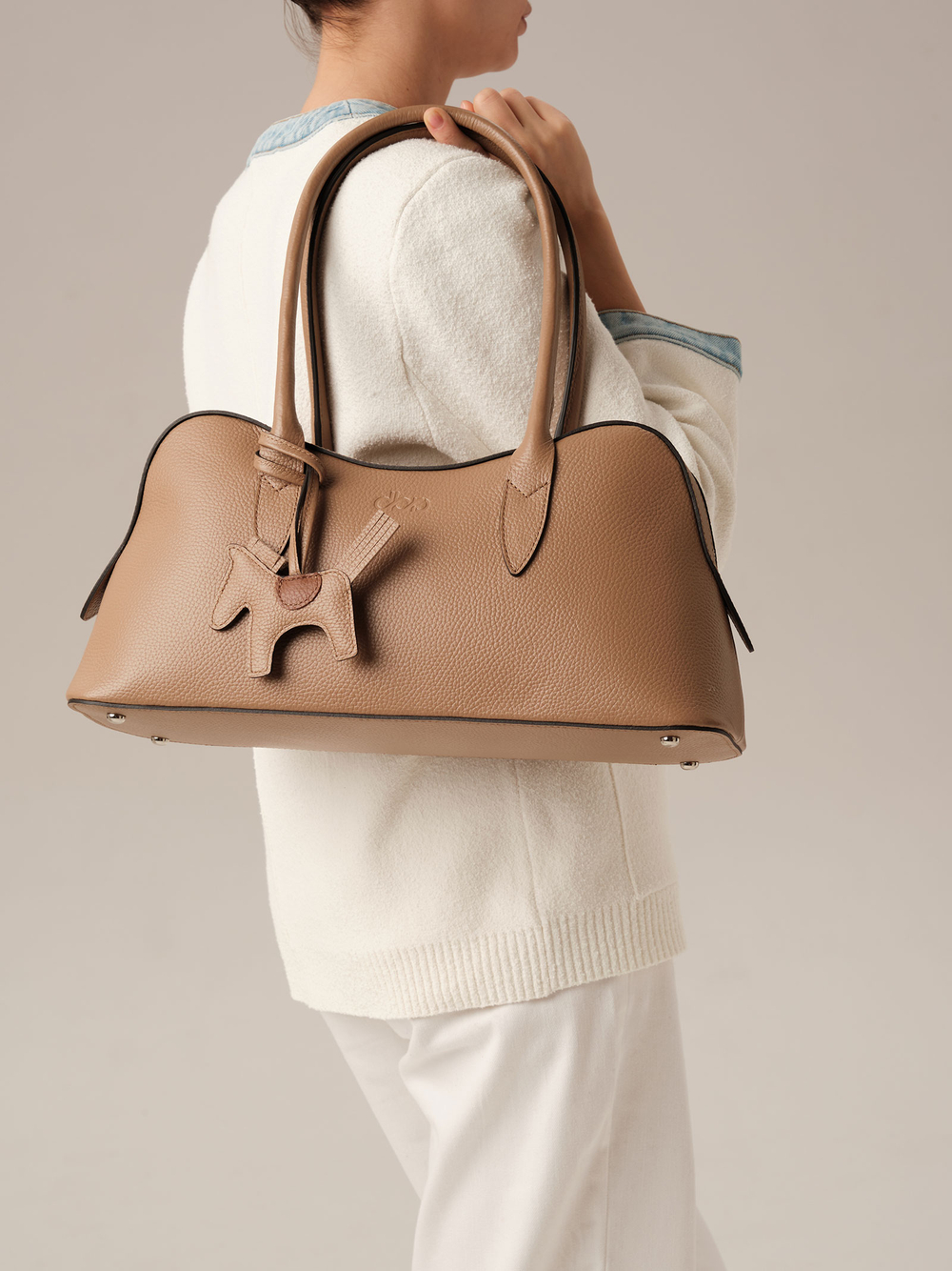 Замшевая сумка Jockey DBR 31168 коричневый капучино