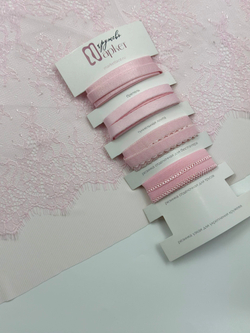 Микрофибра бельевая в рубчик матовая эластичная цвет светло-розовый метражом