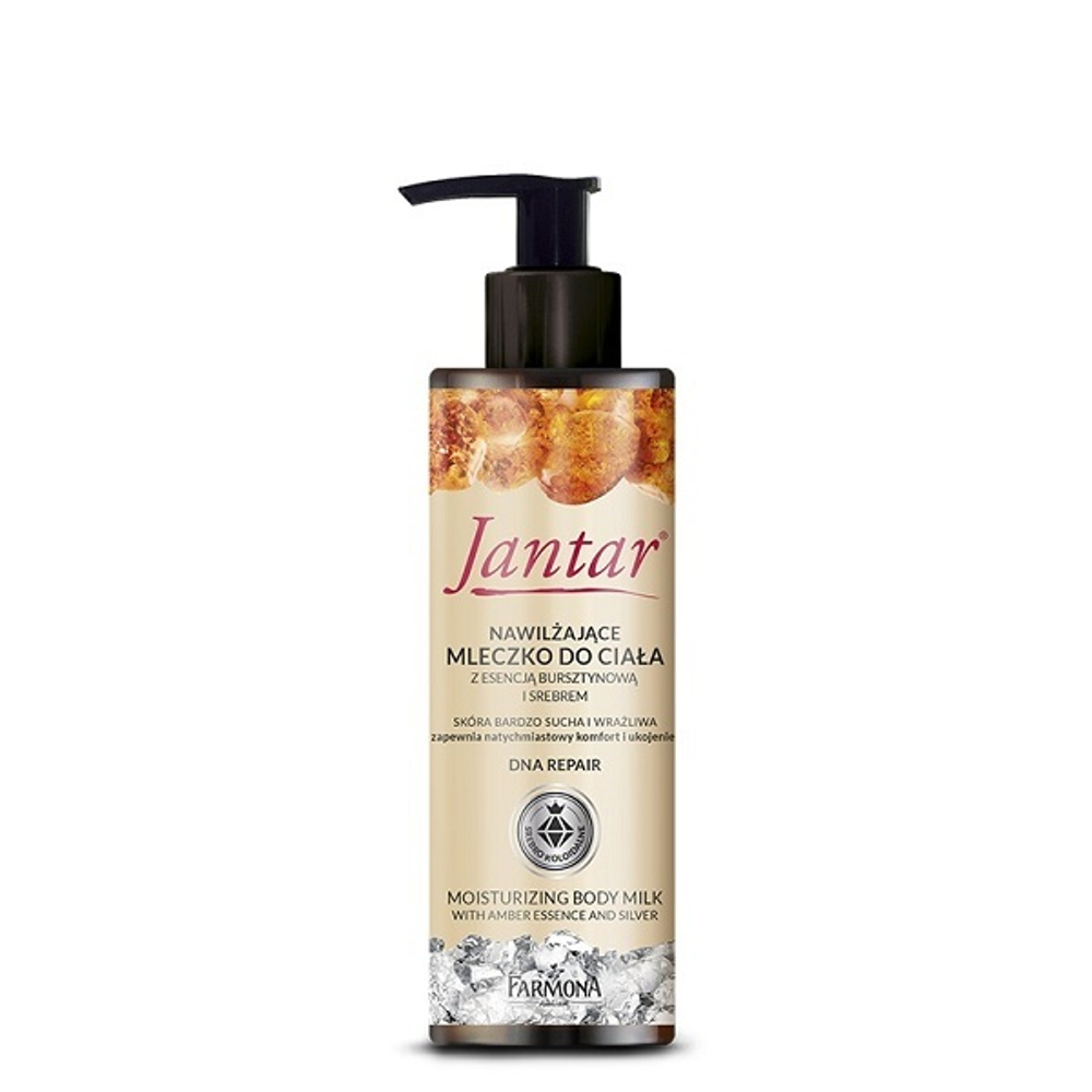 Молочко для тела с серебром и экстрактом янтаря Farmona Jantar Moisturizing Body Milk with Amber Essence and Silver 200мл