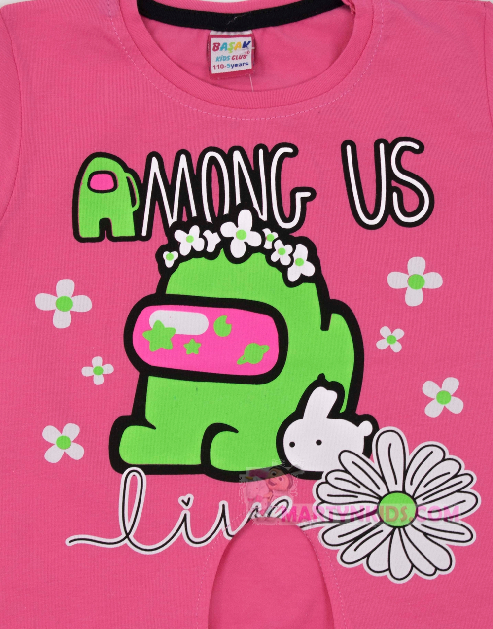 футболка-топик AMONG US цветок 3296