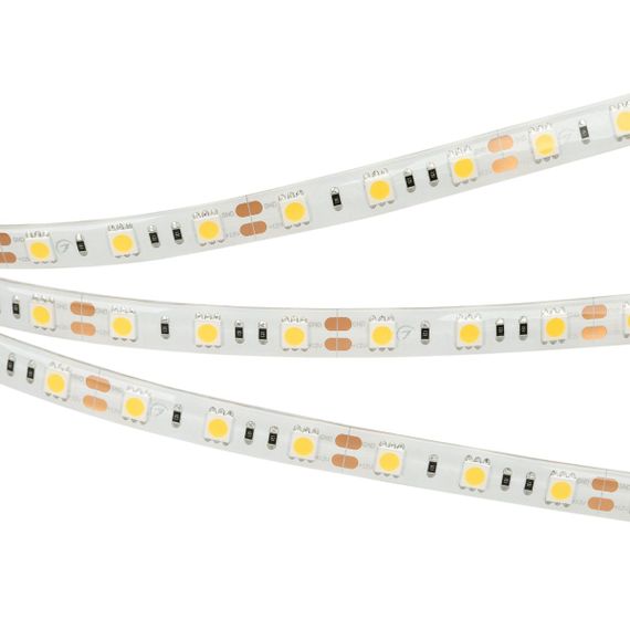 Светодиодная влагозащищенная лента Arlight 4W/m 60Led/m 5060SMD теплый белый 5M герметичная RTW-SE-B60-10mm 12V Warm3000 014692(3)