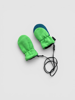 Утепленные варежки (зеленый киви)