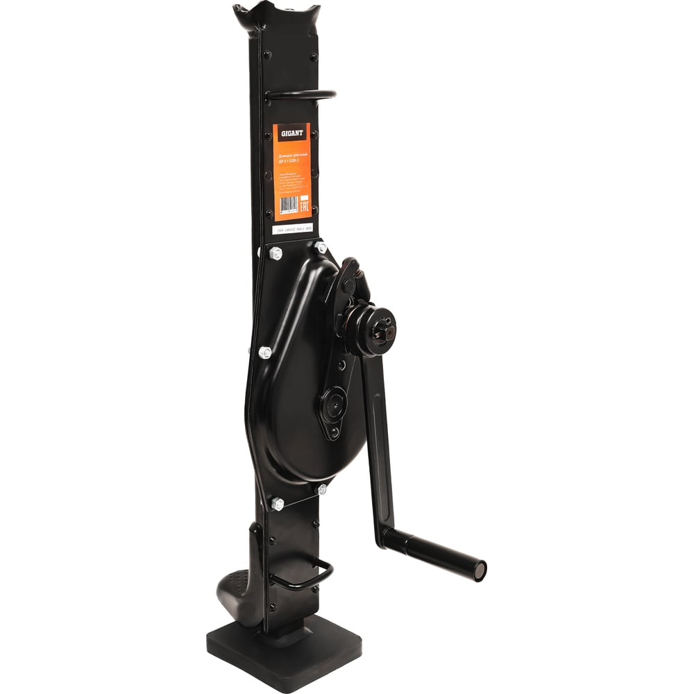 Реечный домкрат Gigant грузоподъемность 3т, высота подхвата-70мм, высота подъема-1090мм, GDR-3