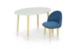 Детский мягкий стул Бельмарко Stumpa морской