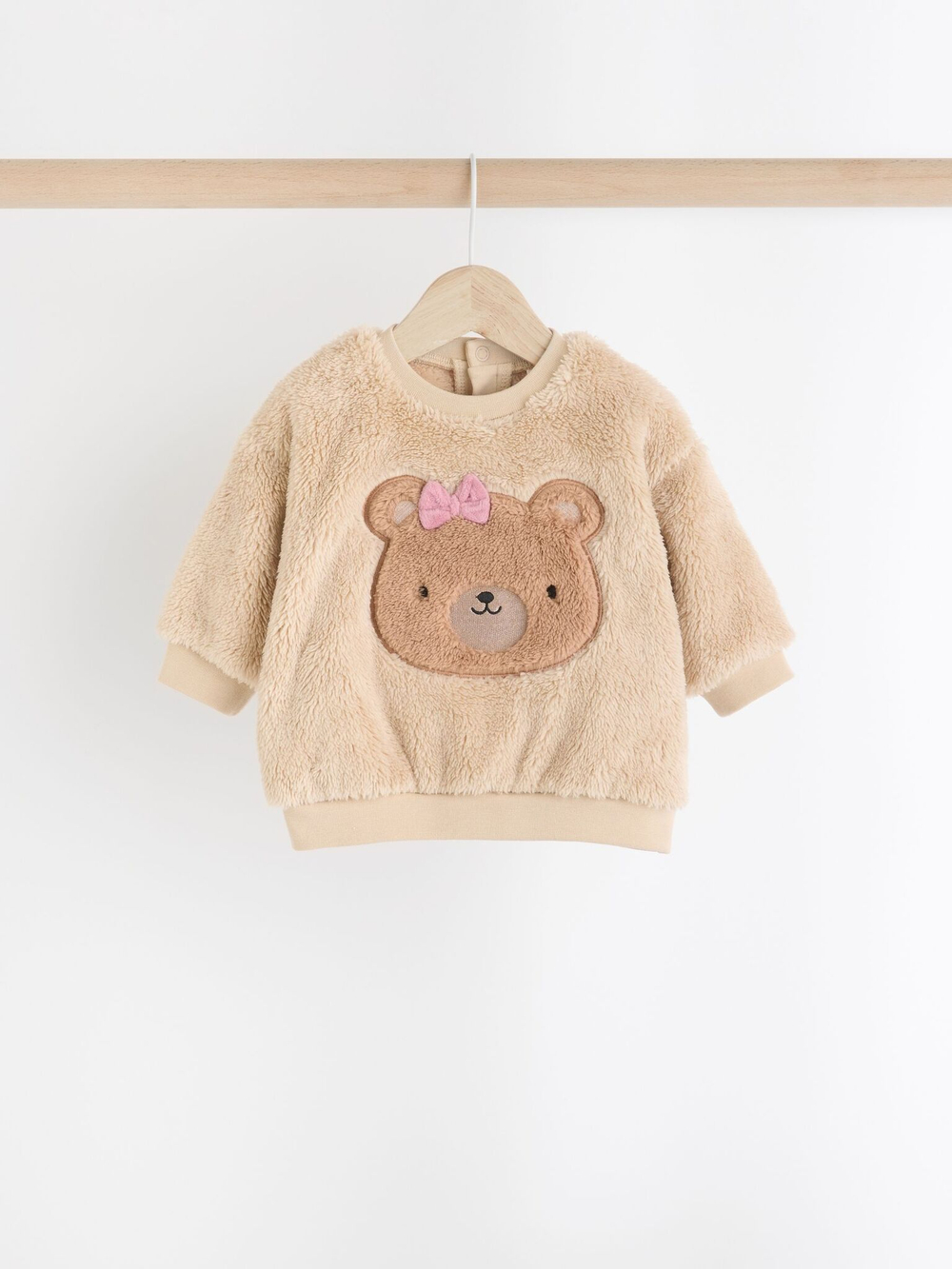 Толстовка флисовая и легинсы в комплекте для малышей Next 904-482, Бежевый, Коричневый