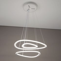 Citilux Неон Смарт CL731A330E RGB Умная подвесная люстра Белая