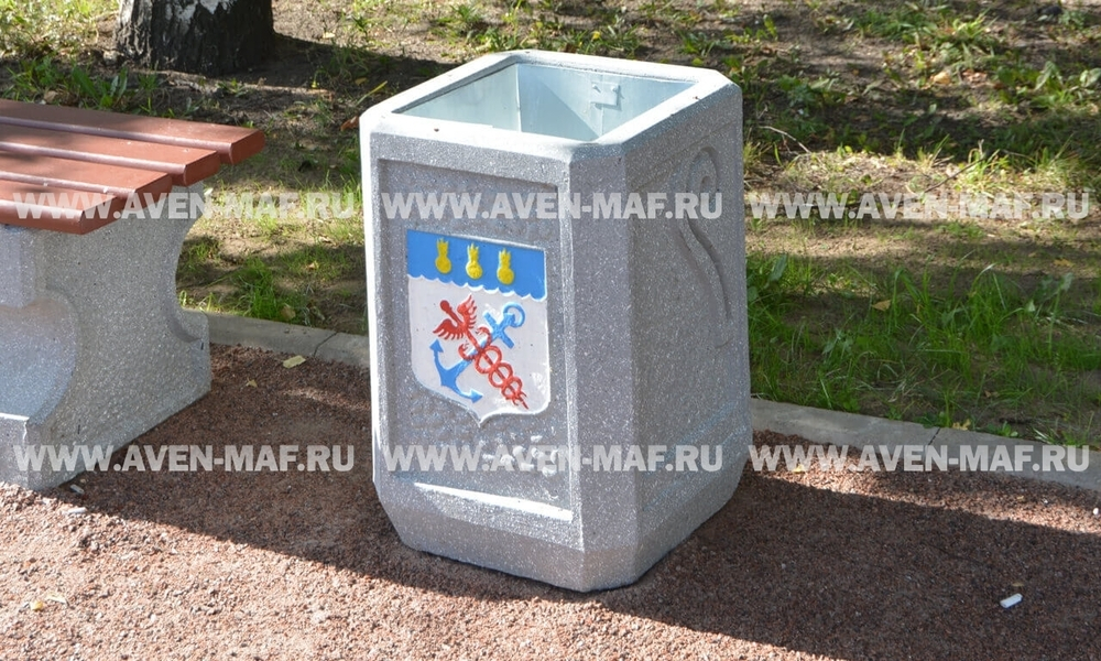 Бетонная урна для мусора