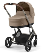 Коляска Cybex Balios S Lux TPE complete Aton S2 Moon Black Base One 4 в 1 Almond Beige с дождевиками