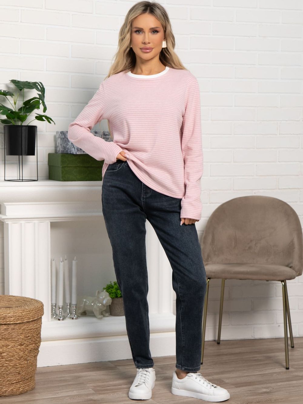 Лонгслив Твоя нежность (розовый) Б15603-7М LT Collection