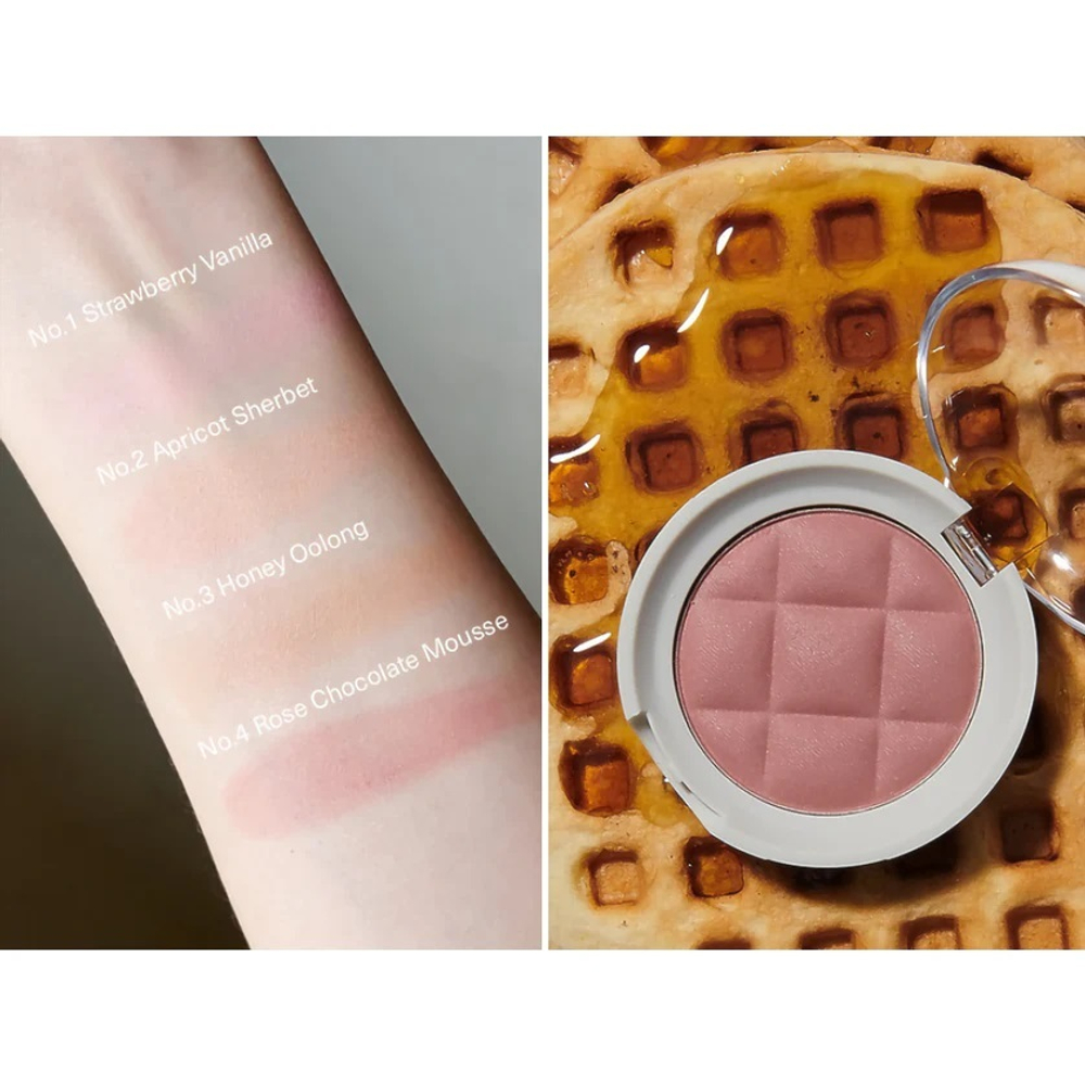 Unleashia Sisua Butter Waffle Dough Blusher NO4 Rose Chocolate Mousse