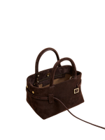 Сумка Manu Atelier Le Cambon 20 Deep Brown Suede