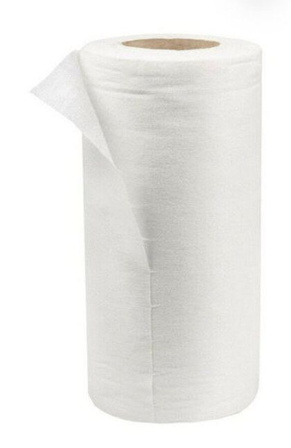 Полотенце 45*90 см спанлейс ЭКОНОМ белый (рулон,перфорация) 100шт