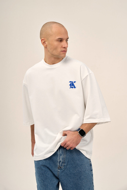 Футболка KUL'TURA "HYPERSIZE GOTH LOGO K" Молочный