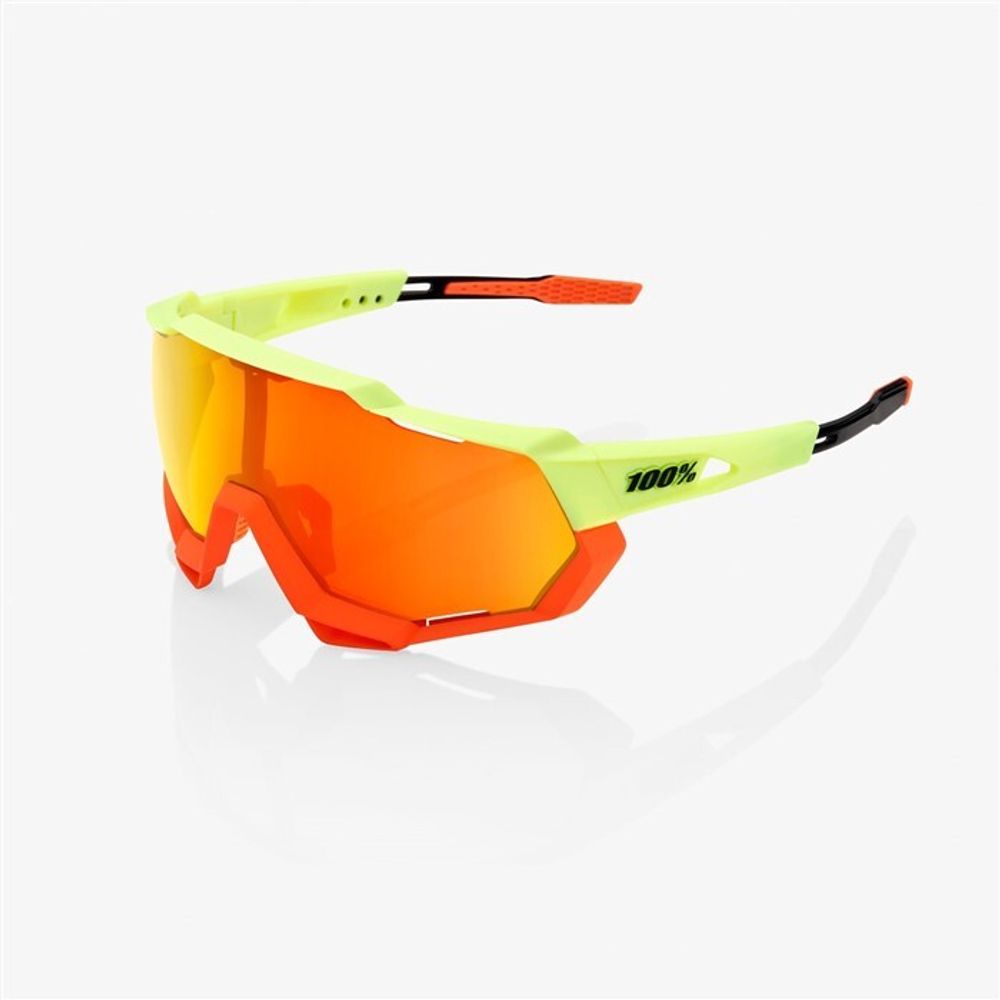 Очки спортивные 100% Speedtrap Soft Tact Oxyfire / HIPER Red Multilayer Mirror Lens (61023-412-02)