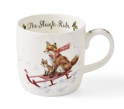 Кружка" Лисички на санках" Wrendale Designs, 0,31 л