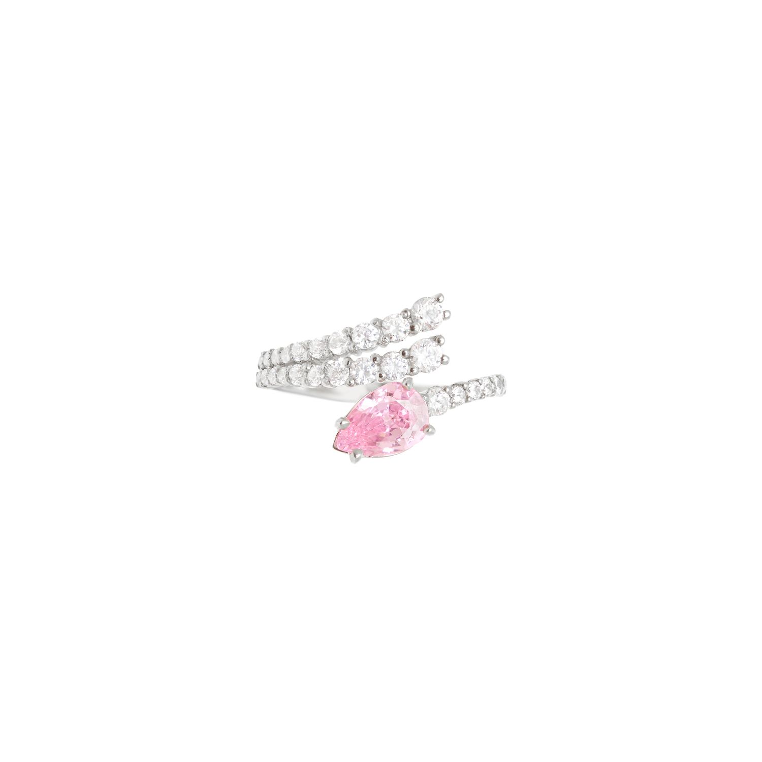 Кольцо Crystal Embrace Ring – Pink
