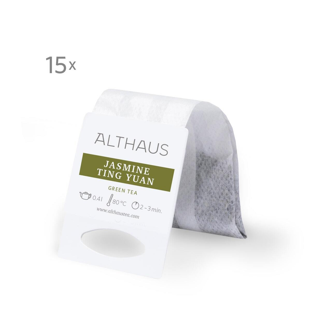 Althaus Grand Pack Jasmine Ting Yuan зеленый чай в пакетиках, 15 шт