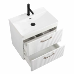 Тумба с раковиной BelBagno DUE-600-2C-SO-BL-P Bianco Lucido