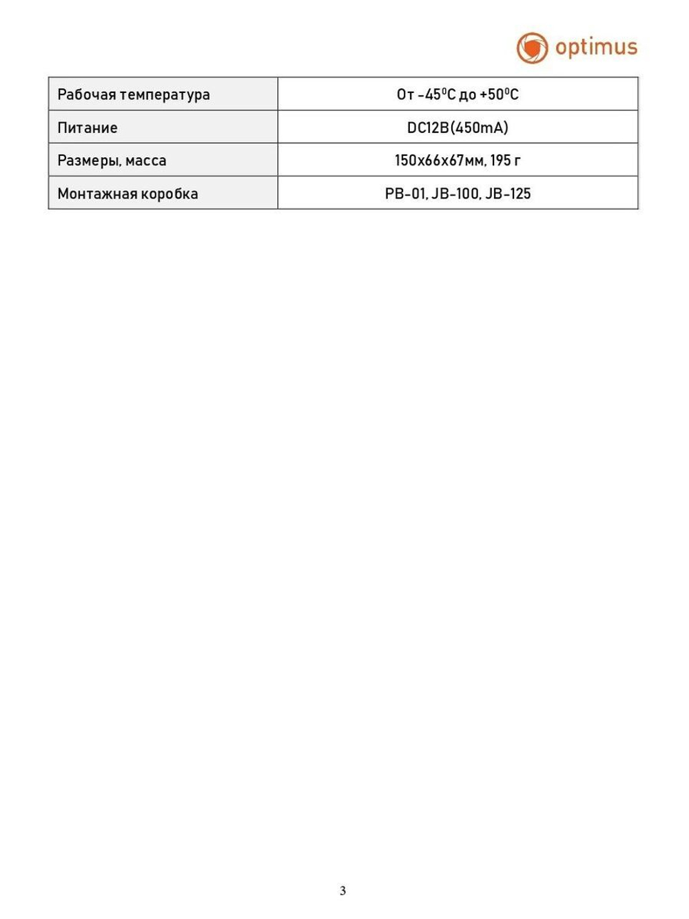 Видеокамера Optimus IP-H014.0(2.8)MW