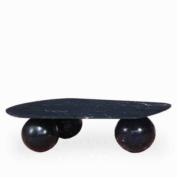 Кофейный стол Peregrine 120х60 см, черный индийский мрамор