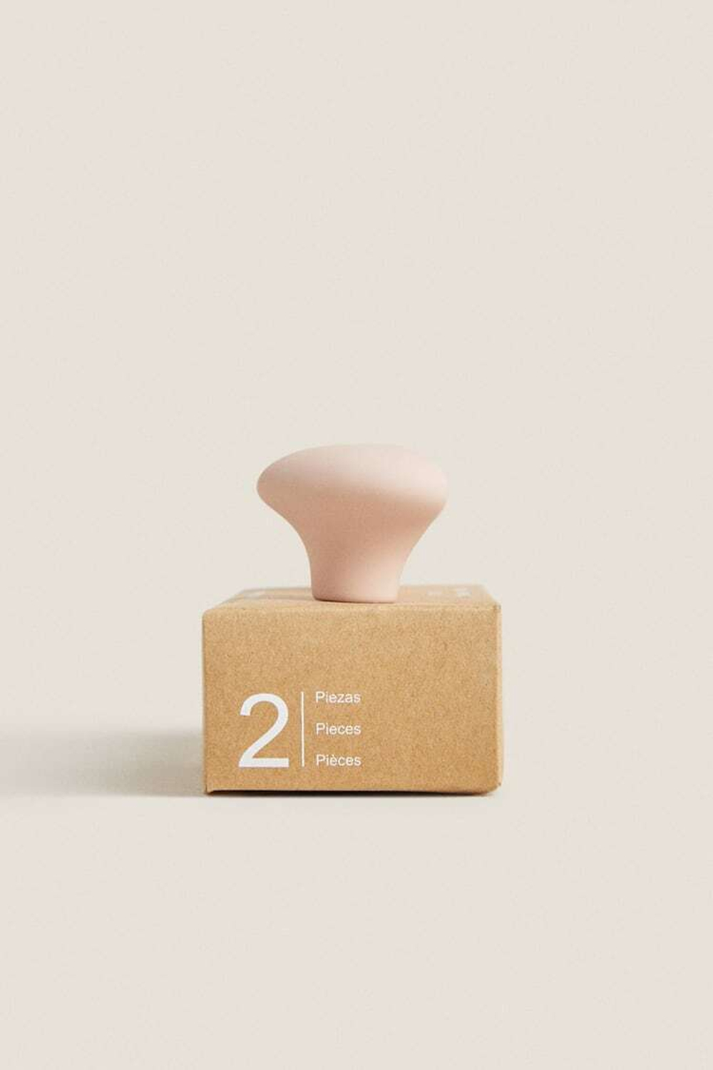 ZARA HOME МЕБЕЛЬНАЯ РУЧКА »СЕРДЦЕ» (НАБОР ИЗ 2 ШТ.) ПАСТЕЛЬНО-РОЗОВЫЙ