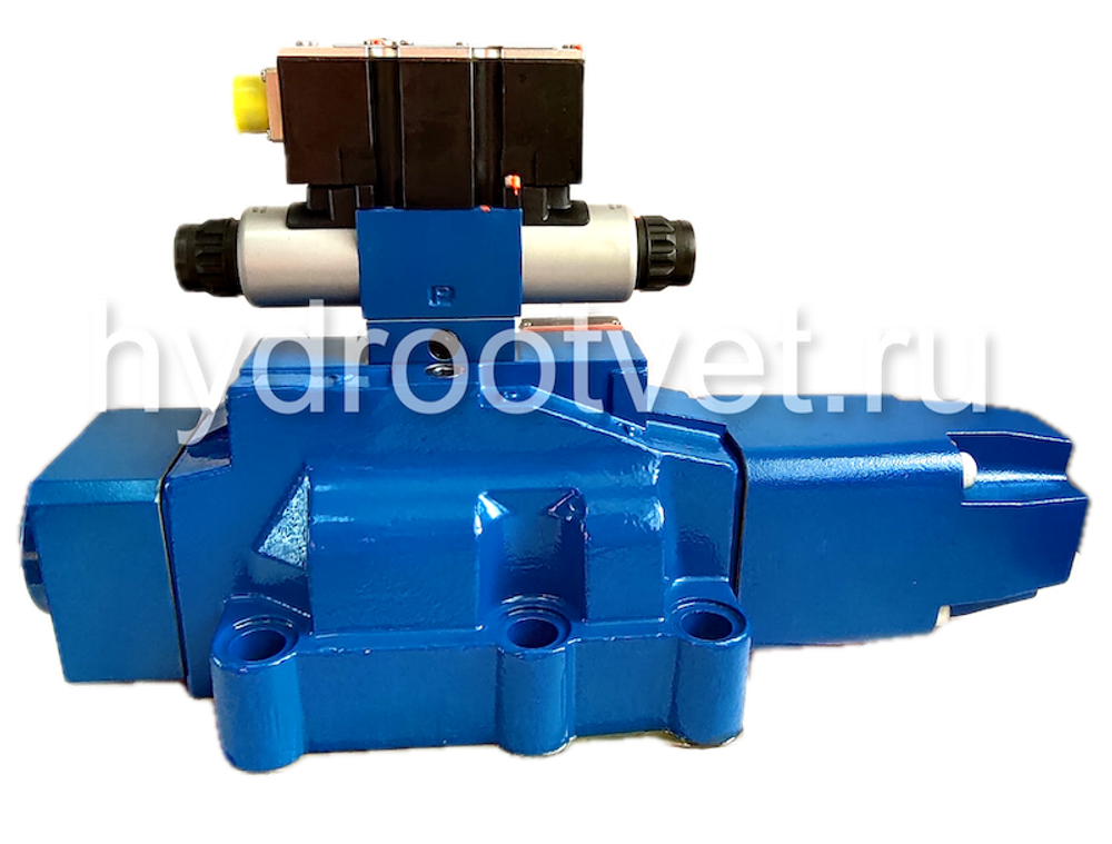 4WRZE32E360-7X/6EG24ETK31/A1D3M - Пропорциональный распределитель  Ду32 со встроенным усилителем (OBE), номинальный расход 360 л/мин, схема E, каналы управления ET - X и Y - внутренние, сигнал управления ± 10 В