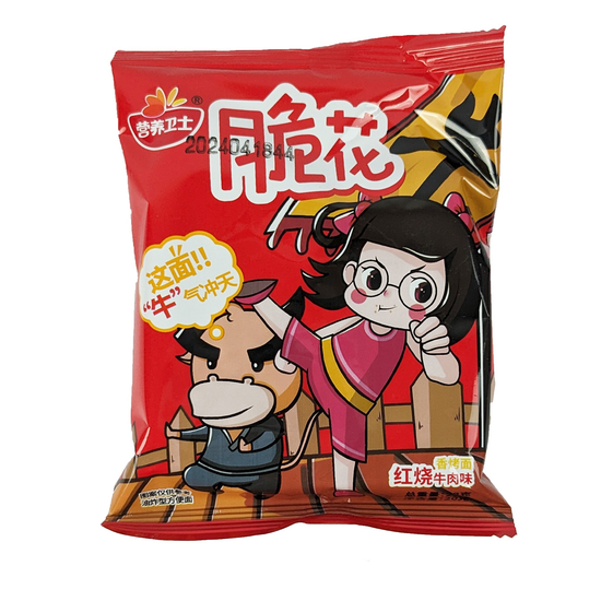 Чипсы в виде лапши Chui Hua со вкусом тушеной говядины, 20гр