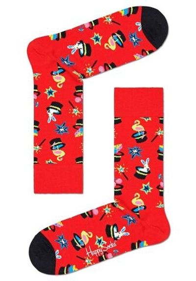 Носки унисекс Magic Sock с шляпами фокусника (Размер: 29) (Цвет: красный)