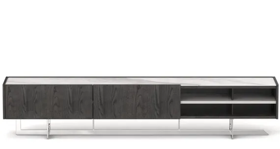 Тумба под ТВ 4679, 220х45 см, глянцевая керамика