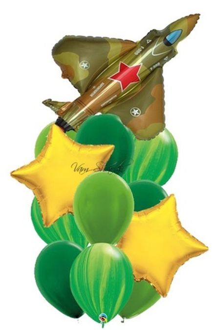 Букет шаров "Истребитель"