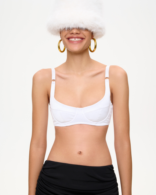 Топ-бюстье укороченный