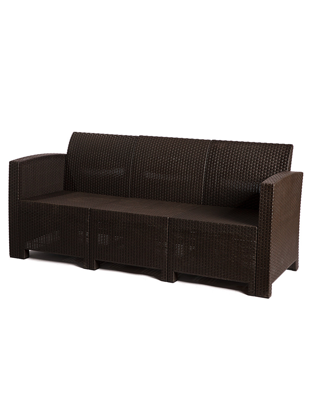 Трёхместный диван под ротанг для отдыха Калифорния «California» без подушек