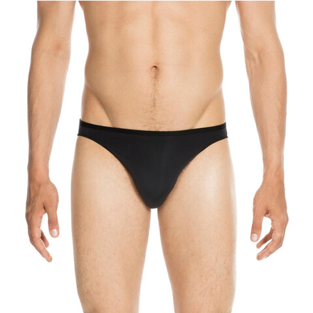 Мужские трусы слипы черные HOM PLUMES Micro Briefs 404756_400004