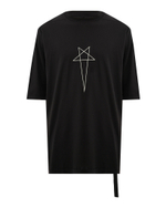RICK OWENS DRKSHDW ФУТБОЛКА ЧЕРНАЯ LIDO JUMBO