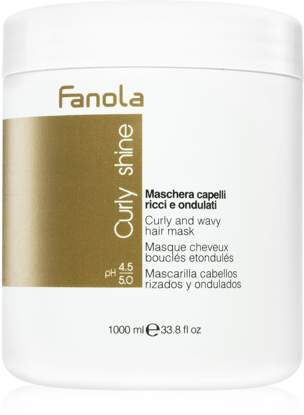 Fanola Curly Shine - питательная маска для кудрявых и волнистых волос /   1000  ml  / GTIN 8032947868780